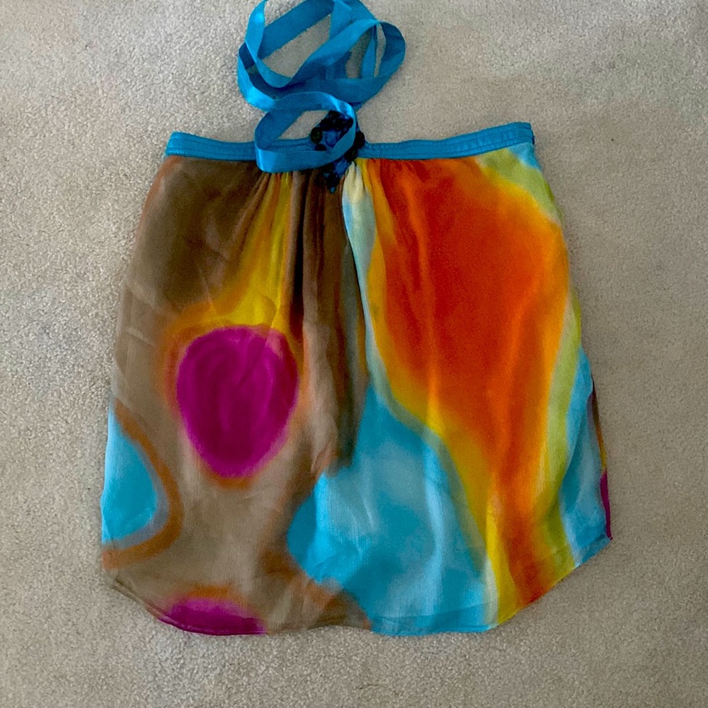 Silk multi color skirt